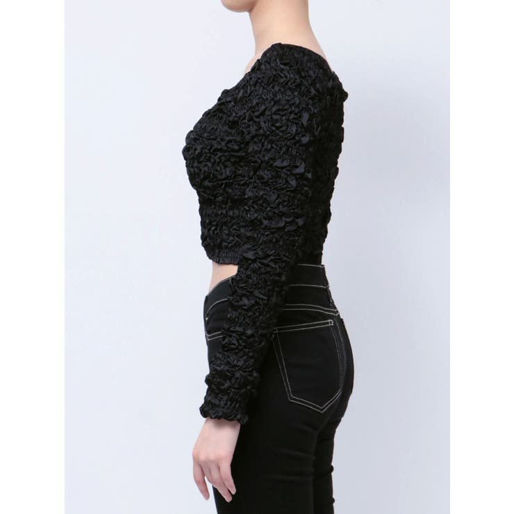 シャーリング2WAYショートカーディガン | GYDA | 詳細画像23 