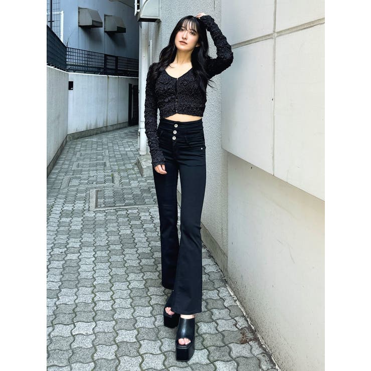 シャーリング2WAYショートカーディガン | GYDA | 詳細画像7 