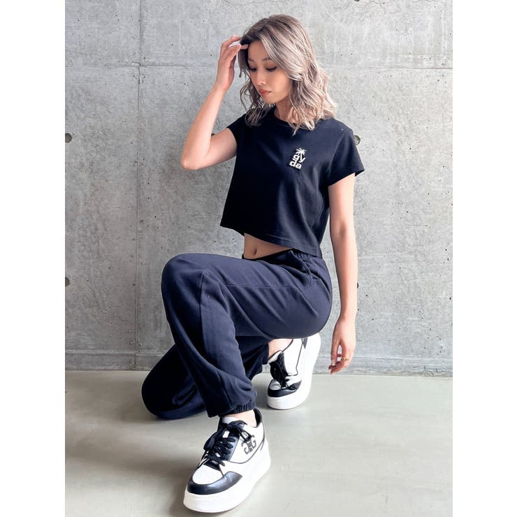 Palm Tree Square gyda ワッペンスウェットパンツ[品番