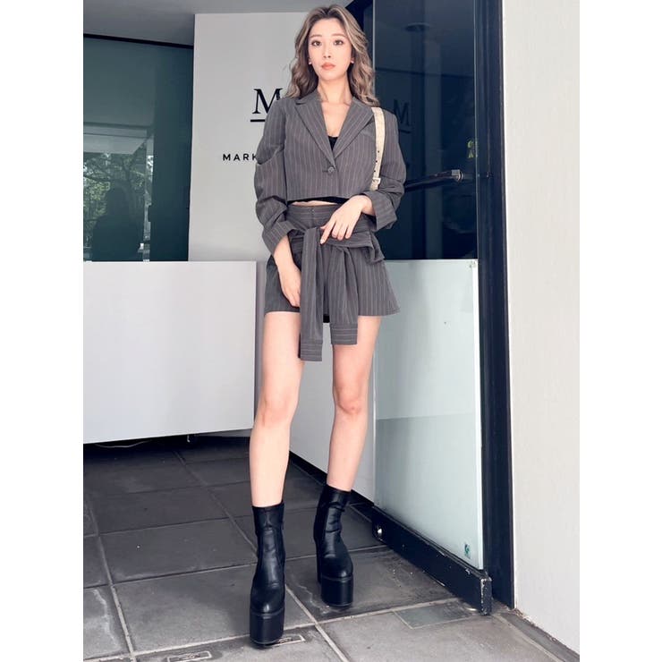 ウエストデザインスカートライクショートパンツ【SETUP着用可】 | GYDA | 詳細画像34 