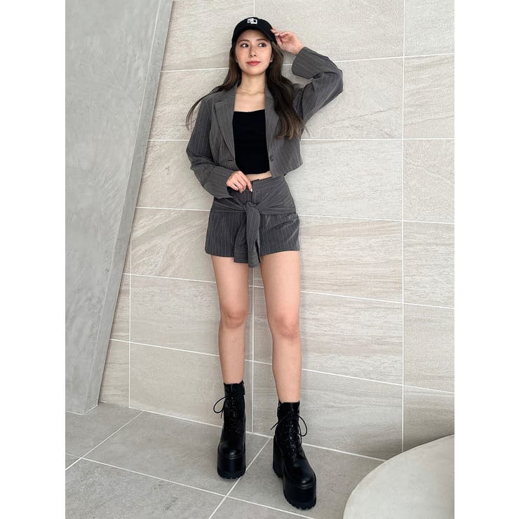 ウエストデザインスカートライクショートパンツ【SETUP着用可】 | GYDA | 詳細画像40 