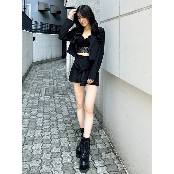 ウエストデザインスカートライクショートパンツ【SETUP着用可】 | GYDA | 詳細画像8 