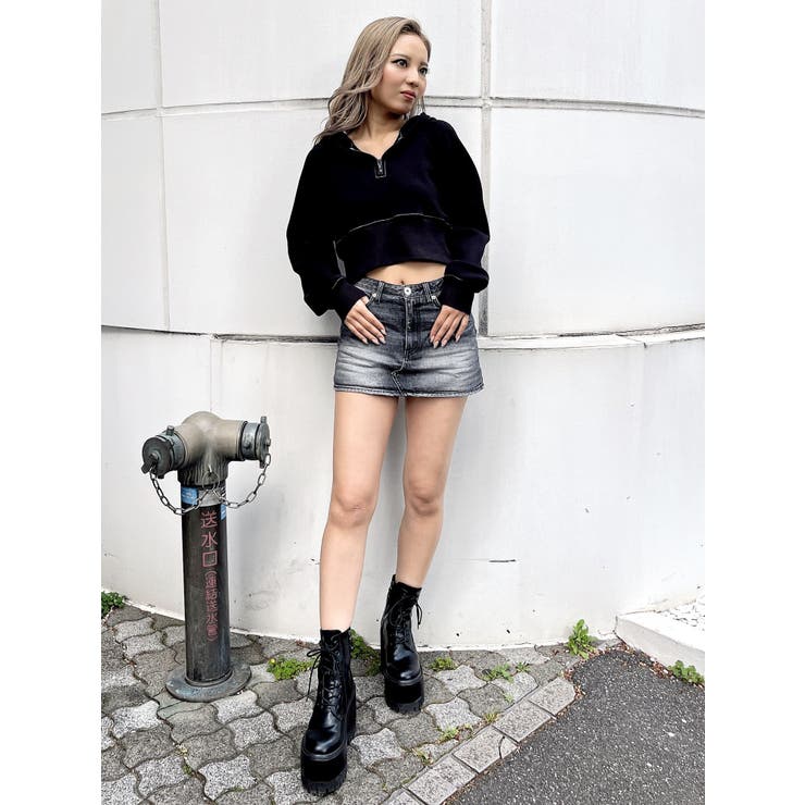 GYDA WEDGE SOLE ワークブーツ ジェイダ GYDA WEDGE SOLEワークブーツ （BLK） -ファッション