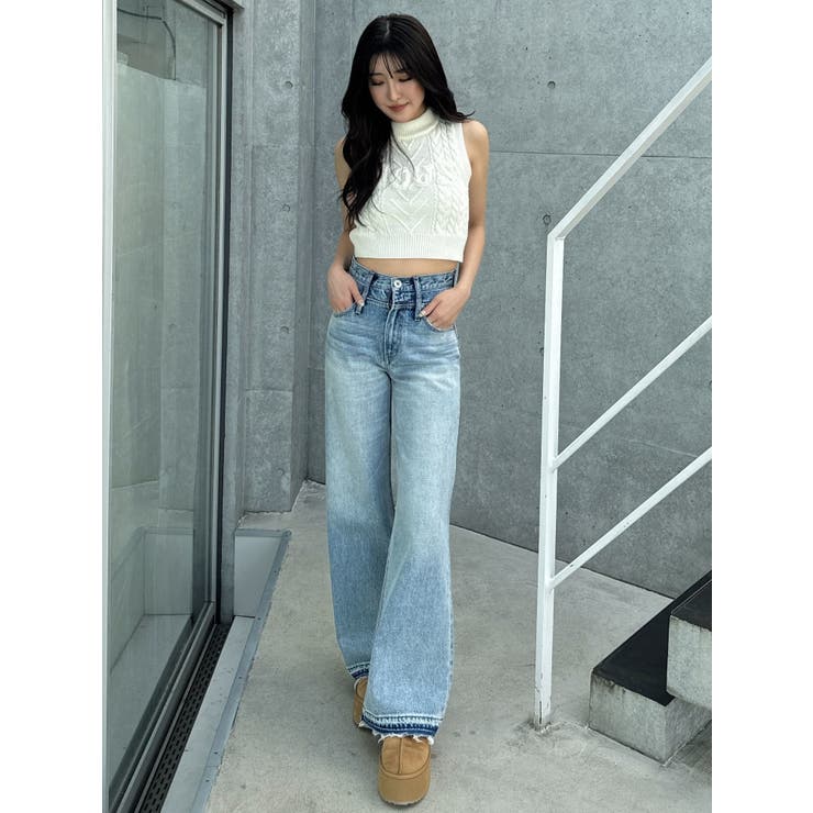 オシャレ ハイウエスト ベルト 切り替え デニムパンツ GY2345EW018844_21_l.jpg