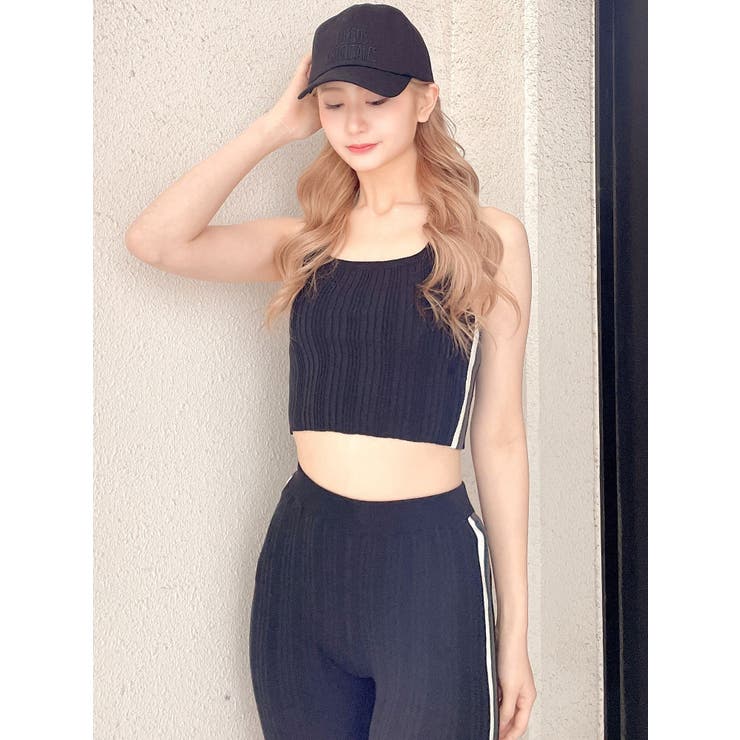 サイドラインニットタンクトップ【SETUP着用可】[品番