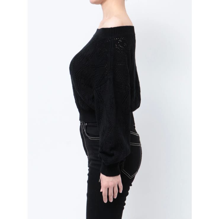 ｷﾗｷﾗﾌｪｻﾞｰｼｮｰﾄﾆｯﾄｶｰﾃﾞｨｶﾞﾝ(M BLACK): トップス｜PMbox P&M OFFICIAL ONLINE STORE  (ピーエムボックス ピーアンドエム公式オンラインストア)