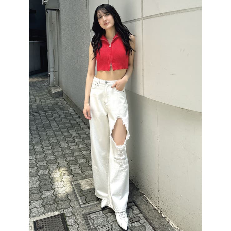 ブリーチＷファスナーノースリトップス | GYDA | 詳細画像19 