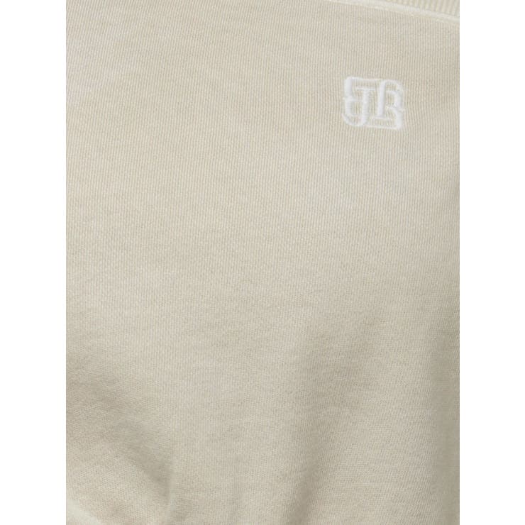 GYGYピグメントワンショルデザインショートスウェットトップス