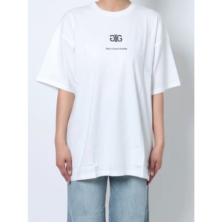 ジェイダ GYDA 【WEB限定】Symmetry GYDA BIG Tシャツ （オフ