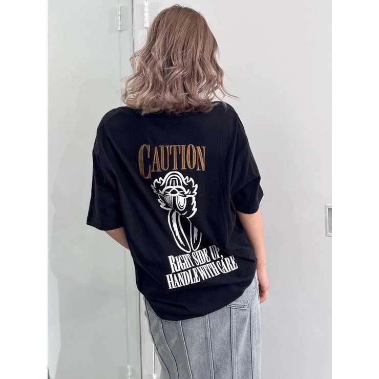 CAUTION BUNNY BIG Tシャツ [品番：MKSW0058867]｜GYDA（ジェイダ）のレディースファッション通販｜SHOPLIST（ショップリスト）