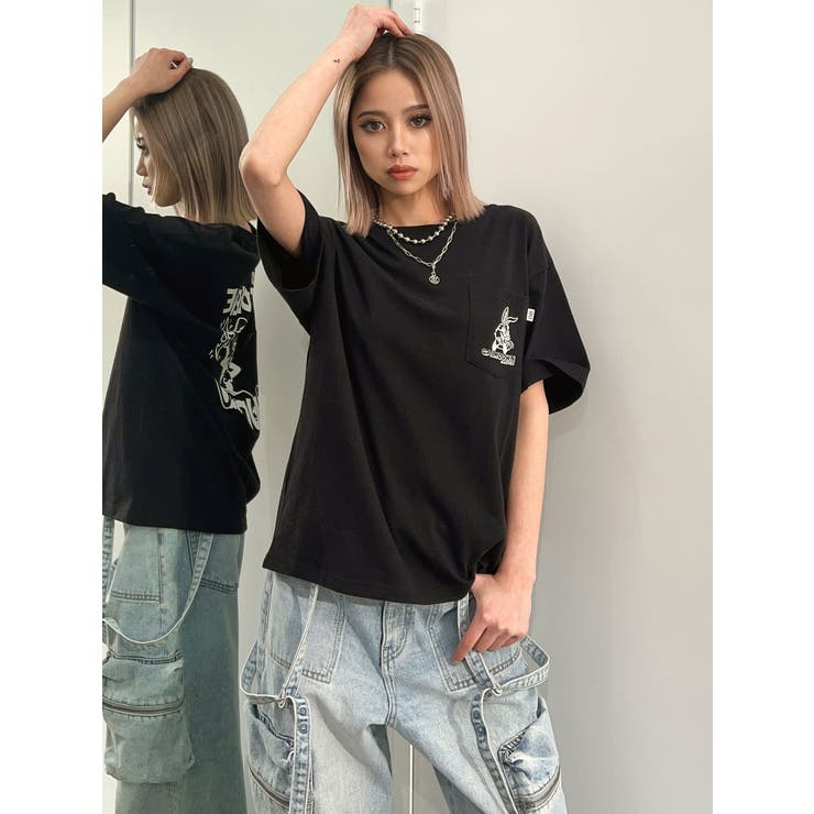 【WEB限定】PET PEEVE BUNNYポケットTシャツ | GYDA | 詳細画像15 