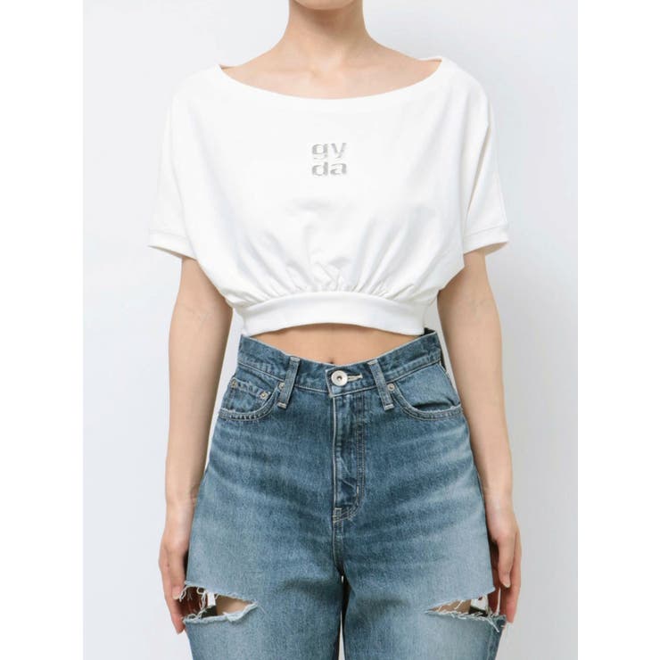 Square gyda エンボス オフショル トップス | GYDA | 詳細画像35 