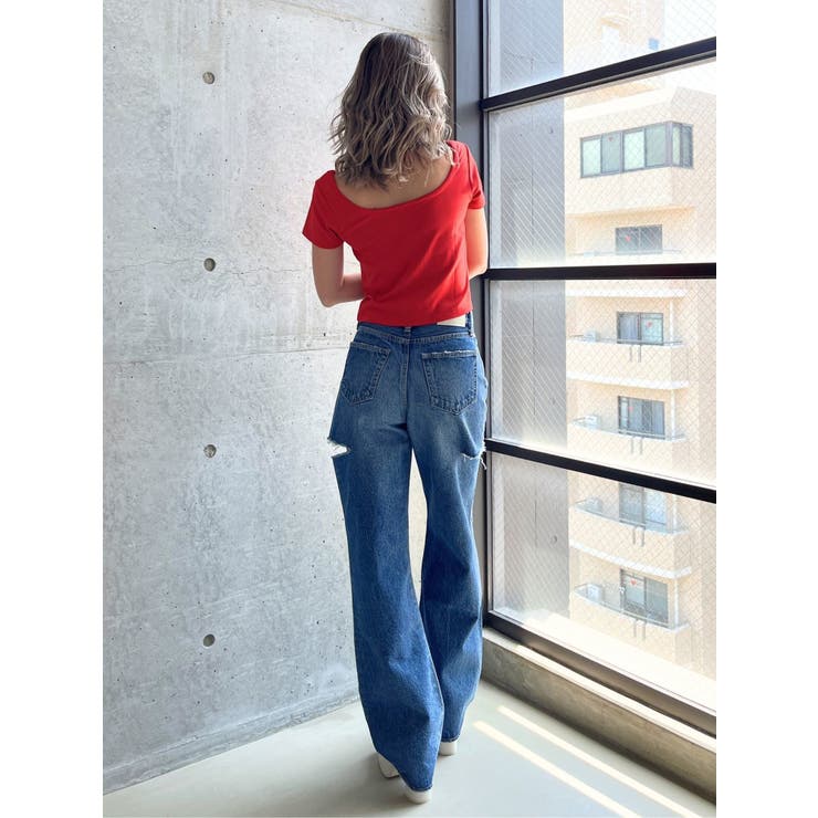 フロントホールカットトップス | GYDA | 詳細画像9 