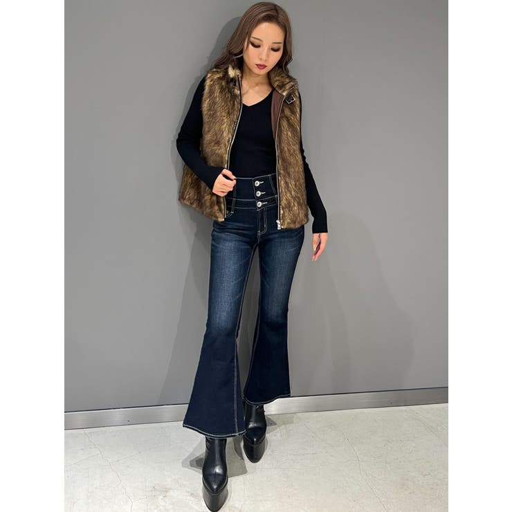 ディスコート カーリーファーベスト moussy GYDA SLY Ungrid