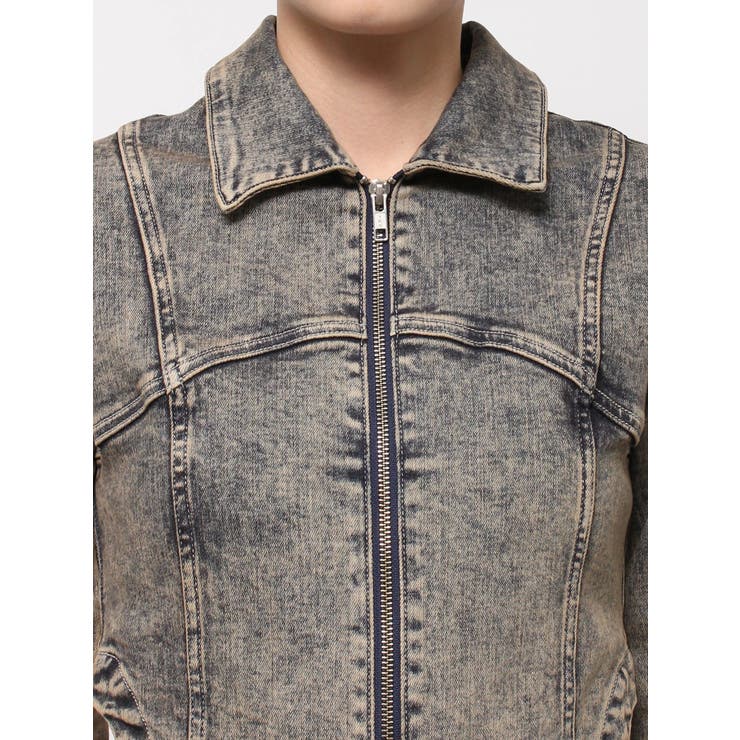 USEDケミカルウォッシュストレッチデニムジャケット【SETUP着用可】 | GYDA | 詳細画像32 