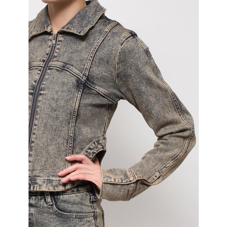 USEDケミカルウォッシュストレッチデニムジャケット【SETUP着用可】 | GYDA | 詳細画像33 