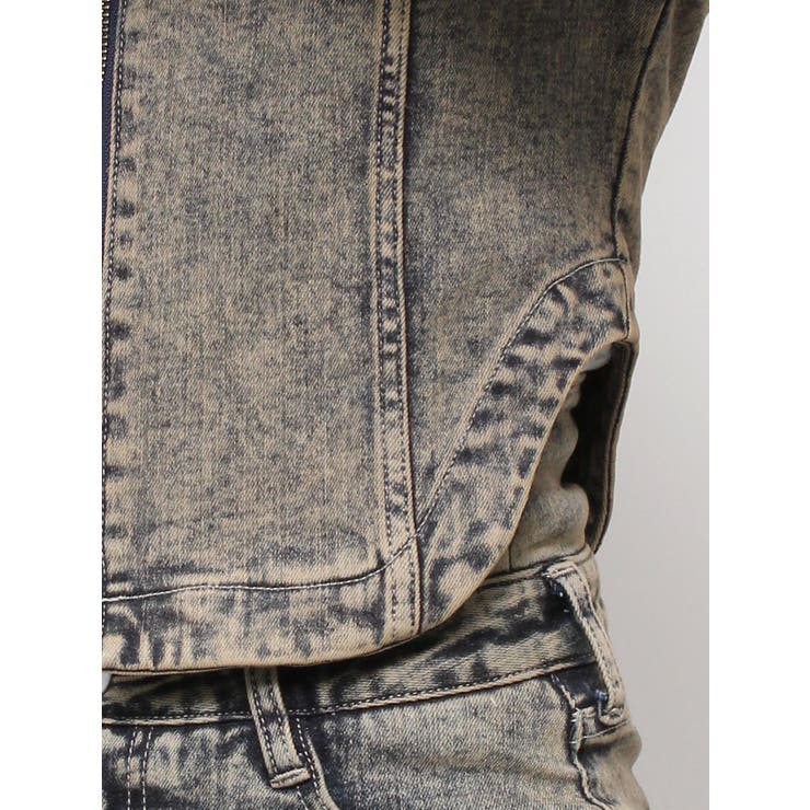 USEDケミカルウォッシュストレッチデニムジャケット【SETUP着用可】 | GYDA | 詳細画像35 