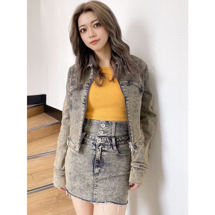 USEDケミカルウォッシュストレッチデニムジャケット【SETUP着用可】 | GYDA | 詳細画像40 