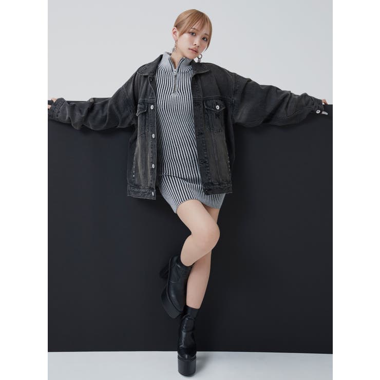 GYDA×mililoa コラボブラック デニムジャケット 未使用タグ付き