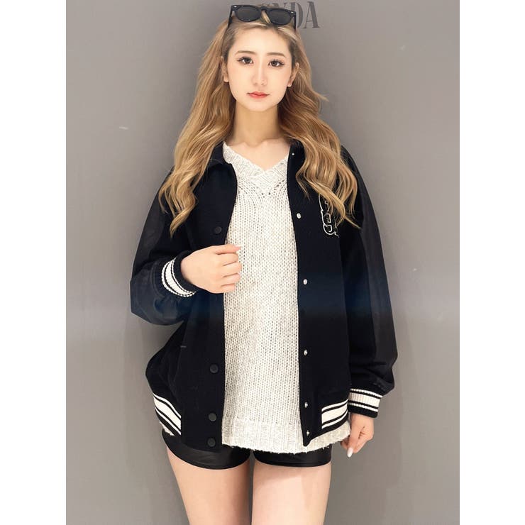 GYDA ビッグスタジャン 、ロゴ、アウター DAMSEL BIG スタジャン[品番：MKSW0060171]｜GYDA（ジェイダ）の