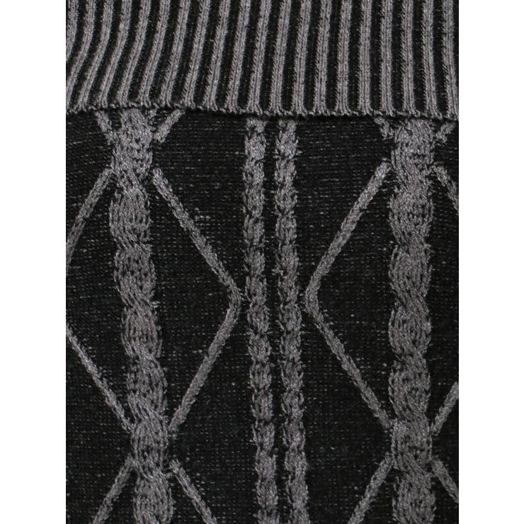 オフショルケーブルタイトニットワンピース | GYDA | 詳細画像24 