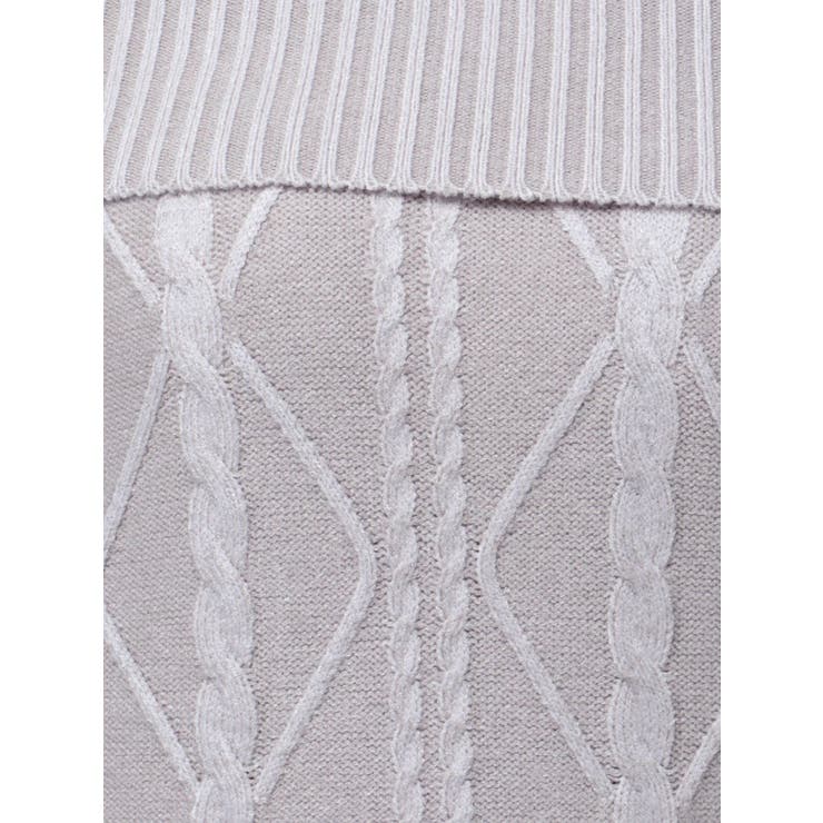 オフショルケーブルタイトニットワンピース | GYDA | 詳細画像33 