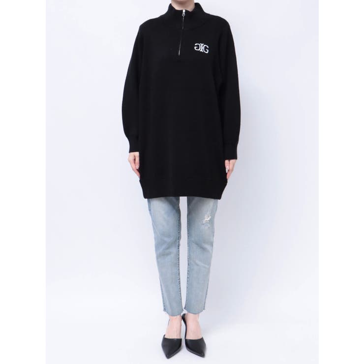 【完売】  Symmetry GYDAハーフZIPミニワンピース[品番：MKSW0059704 ワンピース