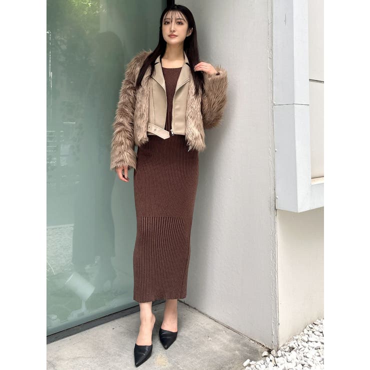 ワンピース セール】 【CLASSY.コラボ】ビスチェコンビ シャツワンピース