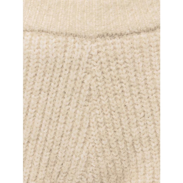 【新品】THE TOE シャギーニットショートパンツ　beige SETUP着用可】シャギーニット ショーパン[品番：MKSW0039146