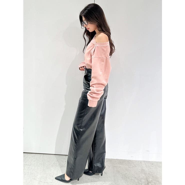 フェイクレザーワイドパンツ | GYDA | 詳細画像17 