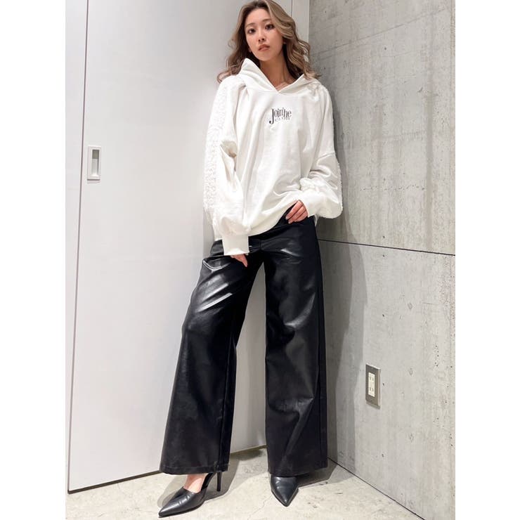 フェイクレザーワイドパンツ | GYDA | 詳細画像23 