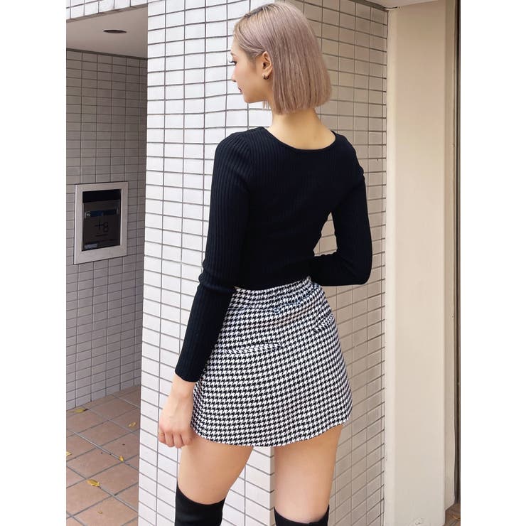 Original Gエンブレムボタンスカートライクショートパンツ[品番