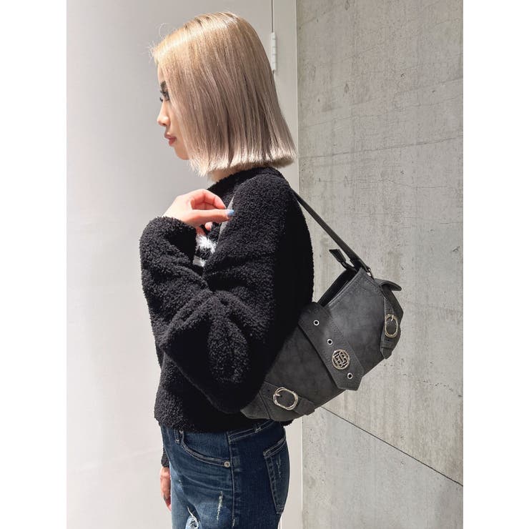 パターンフェイクレザーベルトBAG[品番：MKSW0059724]｜GYDA