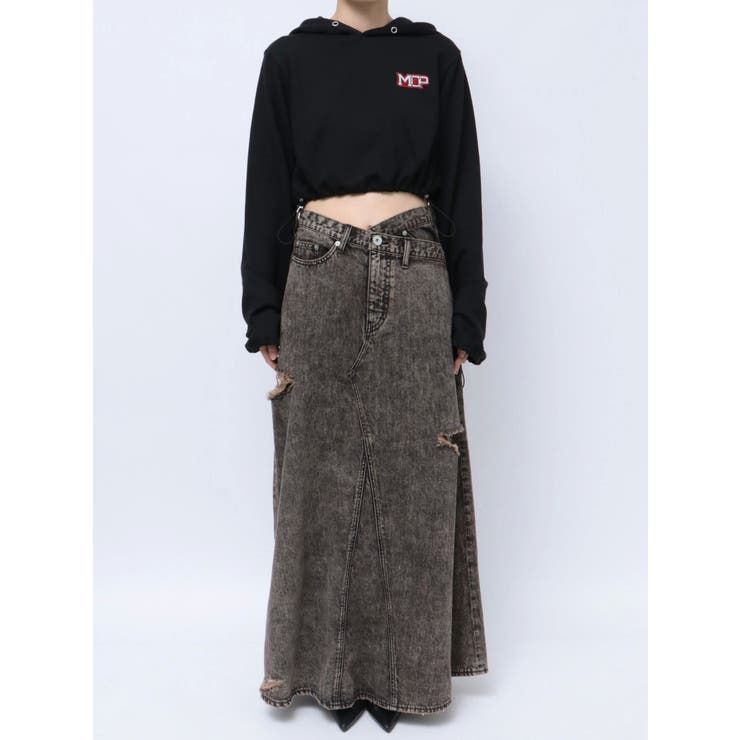 MCP SIDERIPPED OVERLAPケミカルデニムロングスカート | GYDA | 詳細画像37 