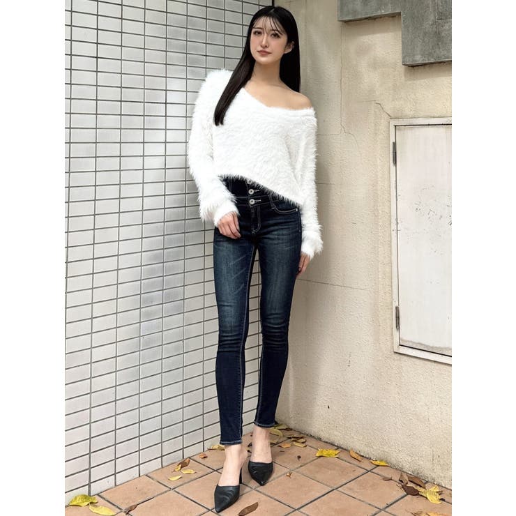 シャギーショートLOOSEニットトップス[品番：MKSW0060405]｜GYDA