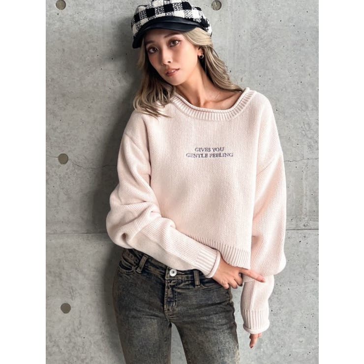 AMOROUS LOOSEニットトップス[品番：MKSW0060406]｜GYDA（ジェイダ）の