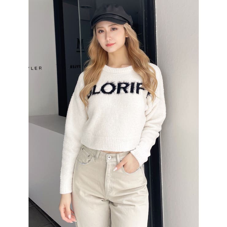 【未使用・タグ付】loose fabricニット GLORIFYモールニットLOOSEトップス[品番：MKSW0059738]｜GYDA