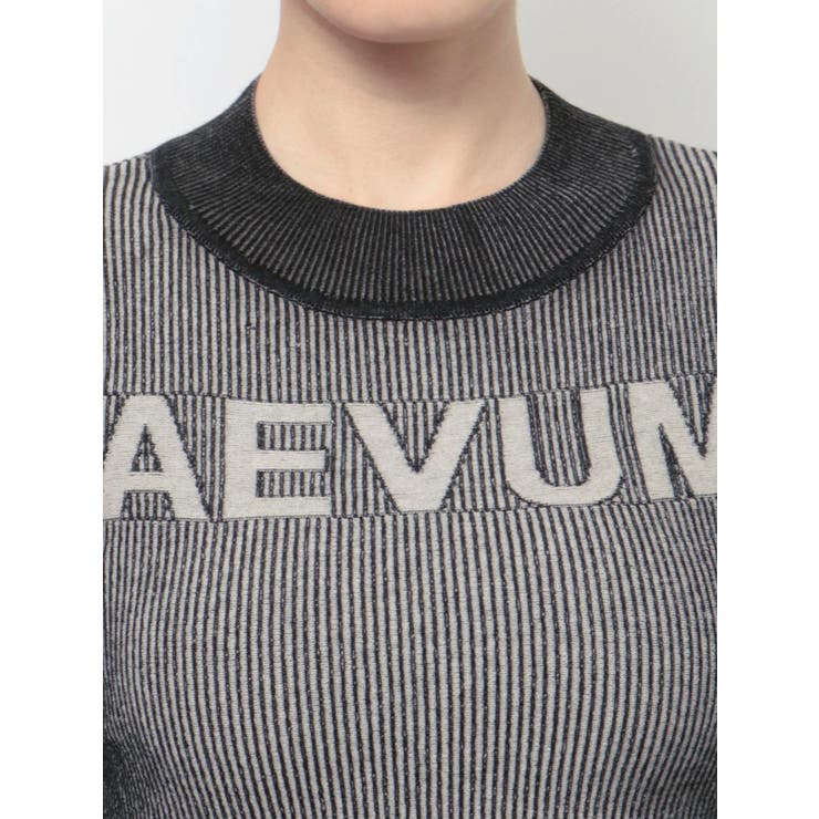 人気完売品！GYDA グラデーションニットトップ　グレー　即日発送可！ AEVUMグラデーションニットトップス[品番：MKSW0059741]｜GYDA