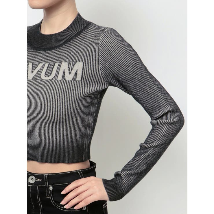 人気完売品！GYDA グラデーションニットトップ　グレー　即日発送可！ AEVUMグラデーションニットトップス[品番：MKSW0059741]｜GYDA