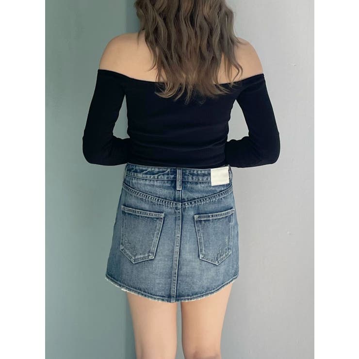 【TINY】オフショルリボンニットトップス | GYDA | 詳細画像10 