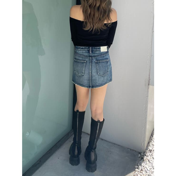 【TINY】オフショルリボンニットトップス | GYDA | 詳細画像12 