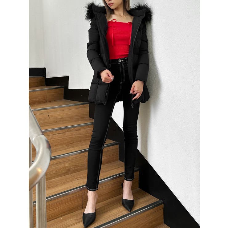 【TINY】オフショルリボンニットトップス | GYDA | 詳細画像19 