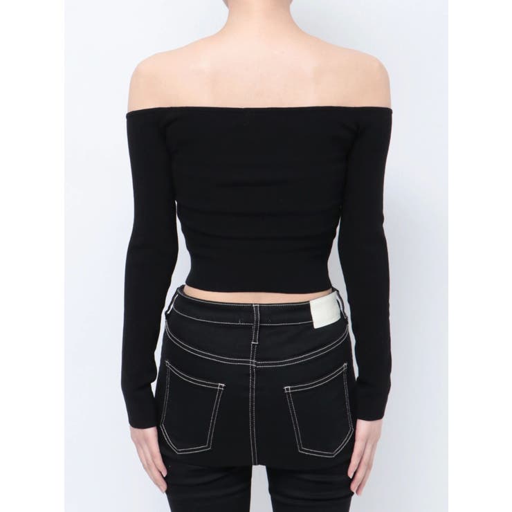 【TINY】オフショルリボンニットトップス | GYDA | 詳細画像46 