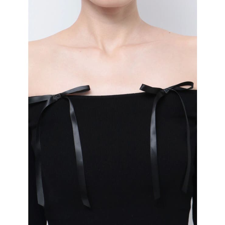 【TINY】オフショルリボンニットトップス | GYDA | 詳細画像47 