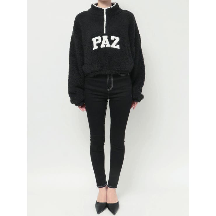 PAZハーフZIPボアショートトップス | GYDA | 詳細画像28 