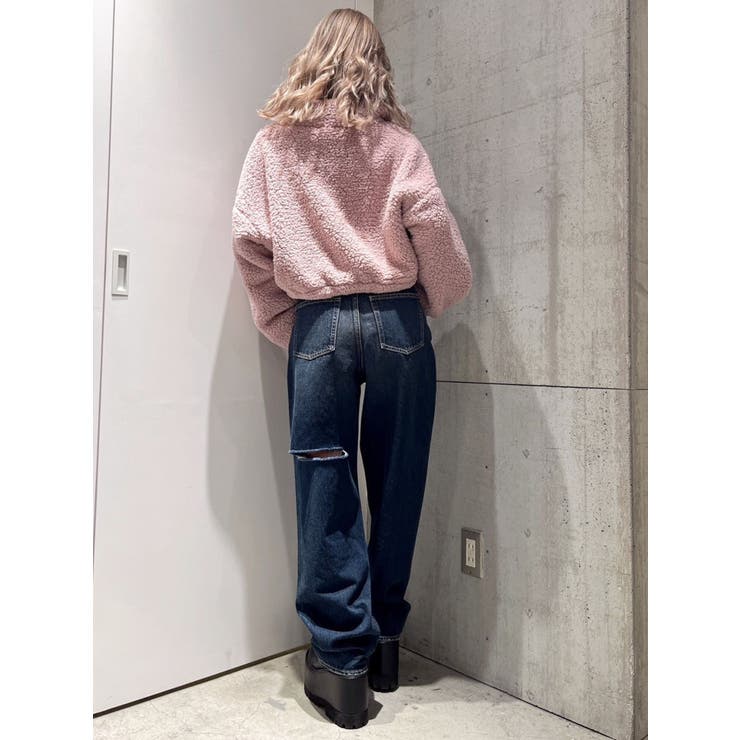 PAZハーフZIPボアショートトップス | GYDA | 詳細画像40 