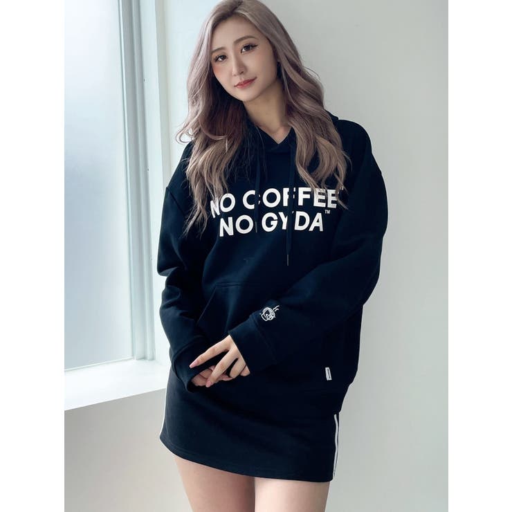 GYDA 5点 スウェット パーカー トレーナー GYDA パーカー NO COFFEE GYDAスウェットパーカー レディース