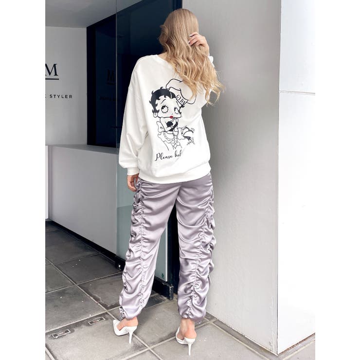 BETTY×GYDA Coffee BIGスウェットトップス[品番：MKSW0059750