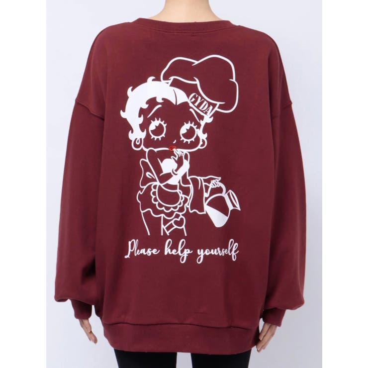 BETTY×GYDA Coffee BIGスウェットトップス[品番：MKSW0059750