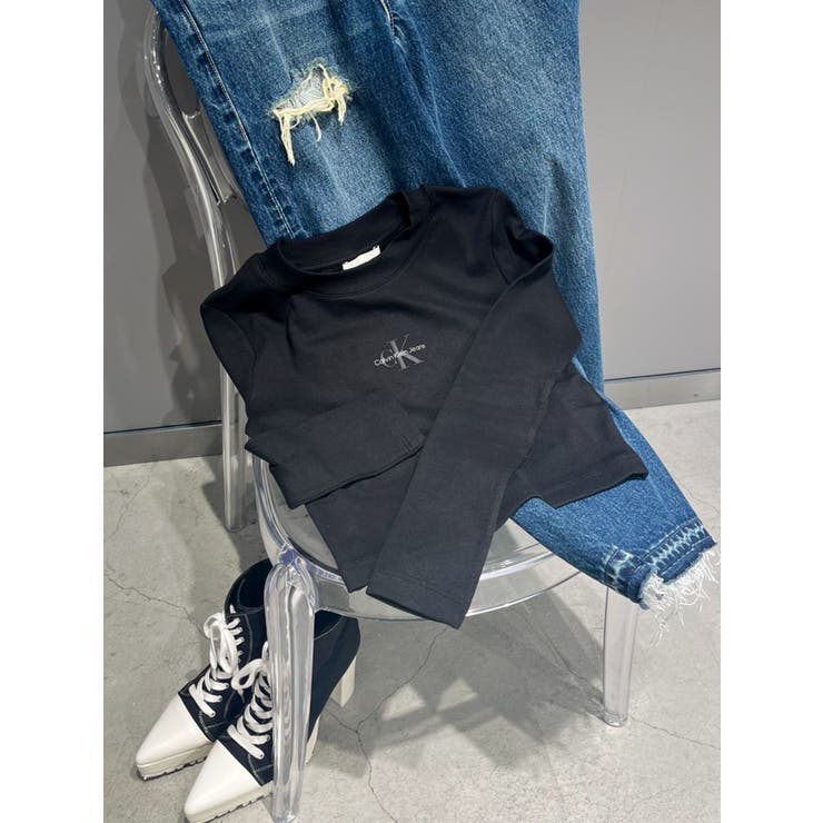 CalvinKlein A-LS MONOGRAM BABY TEE | GYDA | 詳細画像4 